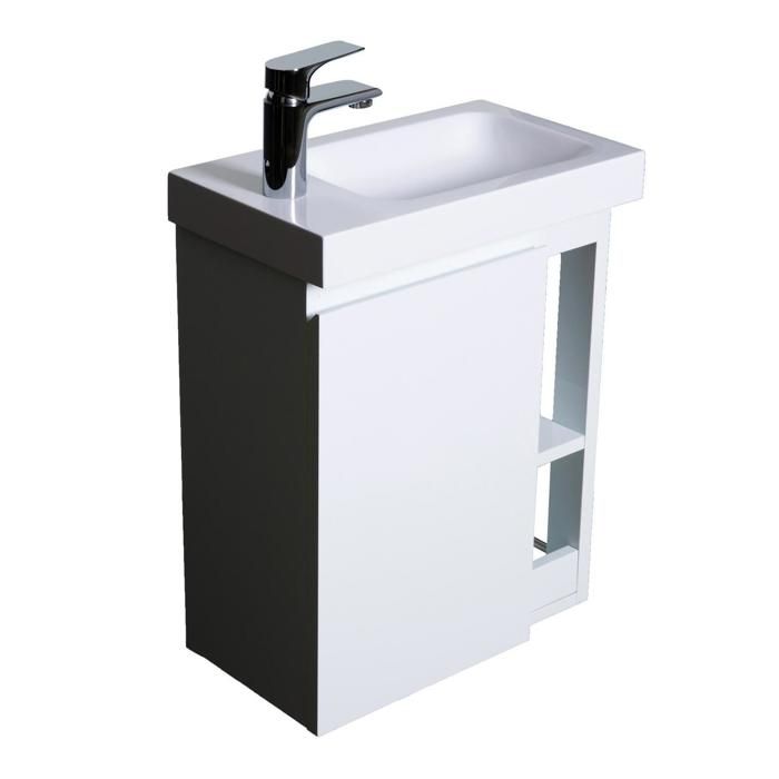White Resin Hand Basin Ref. MTC 1028 Dimension 41.5 X 23 X 5 Cm