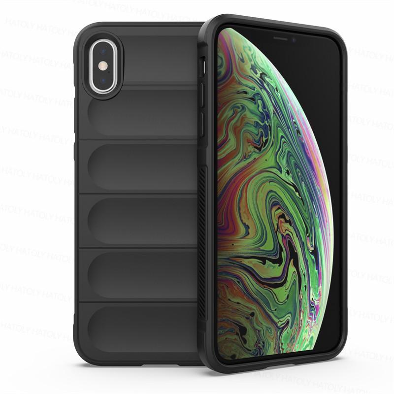 Für iPhone XS Max Hülle Hautfreundlich Stoßfest Silikon TPU Handy Rückseite für iPhone X XR XS Max Hülle Fundas iPhone XS Max