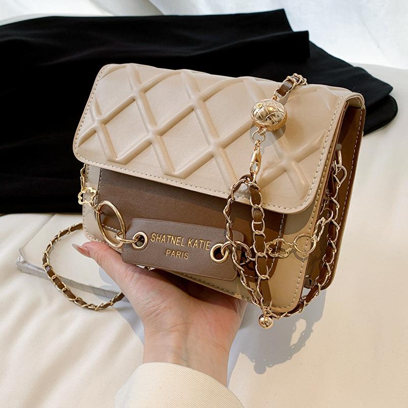 

Bag women s 2024 spring new simple casual shoulder fashion retro messenger bag popular small square bag this year хакі