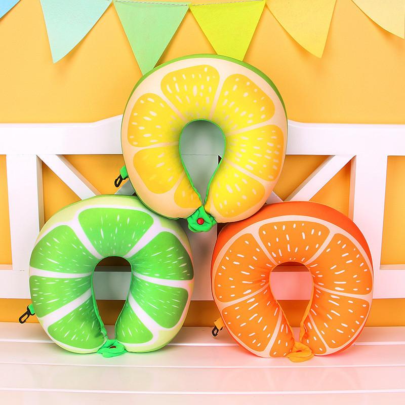 Fruit Pattern U Shaped Neck Pillow Gift Plush Material Daily Supplies Travel