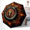 1pc Dragon Mandala Artwork Umbrella with Plastic Handle,Suitable for All Seasons Home Travel Outdoor UmbrellaM1288