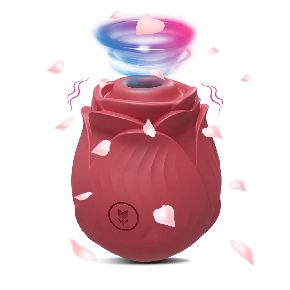 Rose-Tapping Nipples Clitoris Vibrator for Women Thrusting G Spot Massager Dildo Anal Stimulator Vibrating Egg Erotic Sex Toys