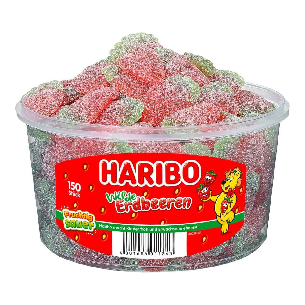 Haribo Giant Strawberry Sour Jelly 150-Pack
