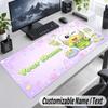 Keroppi Personalized Large Mouse Pad Custom Name Text Extended Desk Mat Gaming Mousepad
