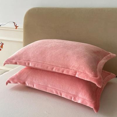 2pcs Winter Flannel Pillowcase with Nordic Ins Wind Loop Velvet Craftsmanship Sofa, Bedroom Cushion Cover Home Domitory Bedding