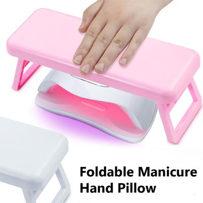 Foldable Nail Art Hand Cushion, Hand Pillow for Use with UV Lamps, Ideal for Nail Technicians and Home Users