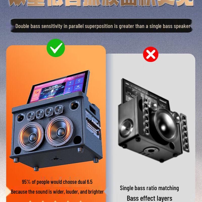 Shanshui C11 Portable Karaoke Speaker System CN Plug (adapter Included)