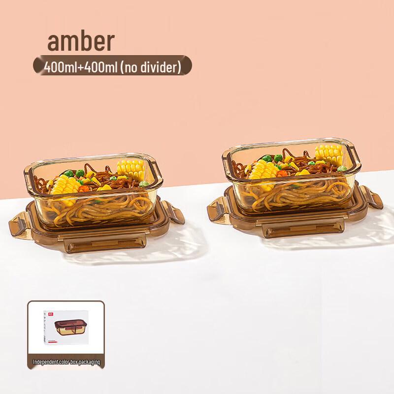 Qiqei Borosilicate Glass Microwave Lunch Box