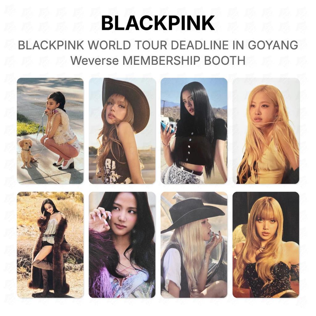 BLACKPINK WERELDTour DEADLINE IN GOYANG Weverse LIDMAATSCHAP STAND Officiële Fotokaart