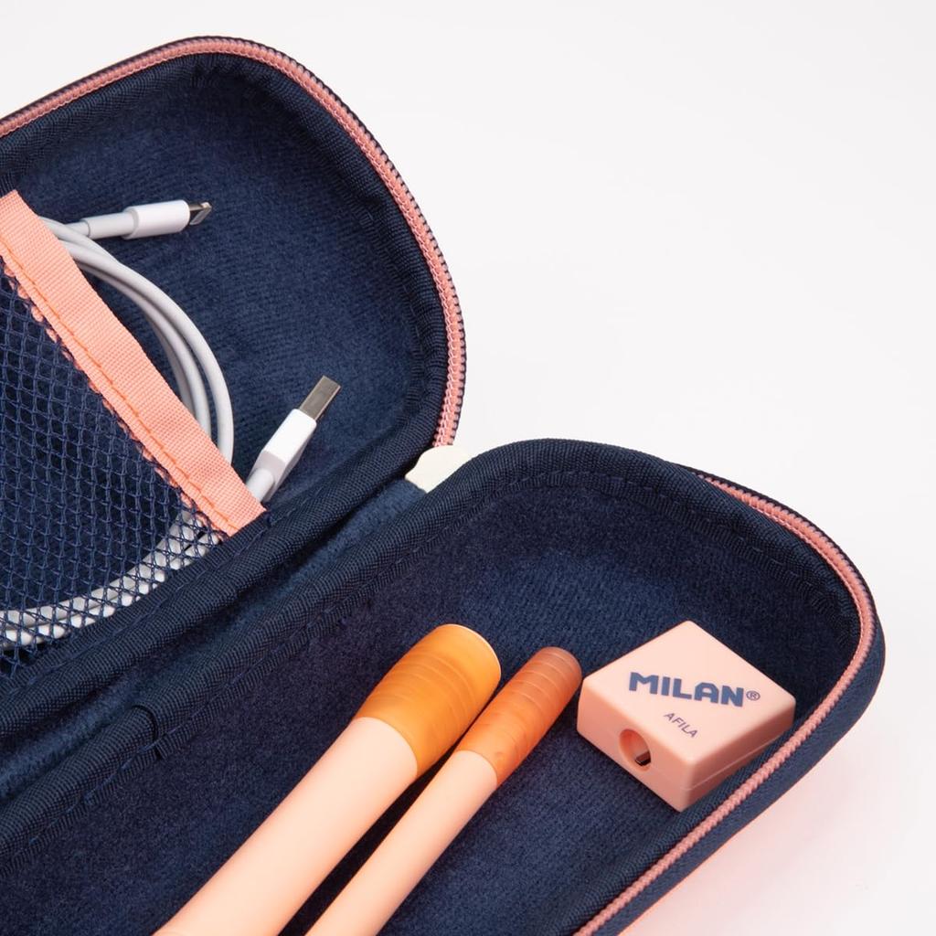 MILAN Oval Pencil Case Pink MLN081145SNCP