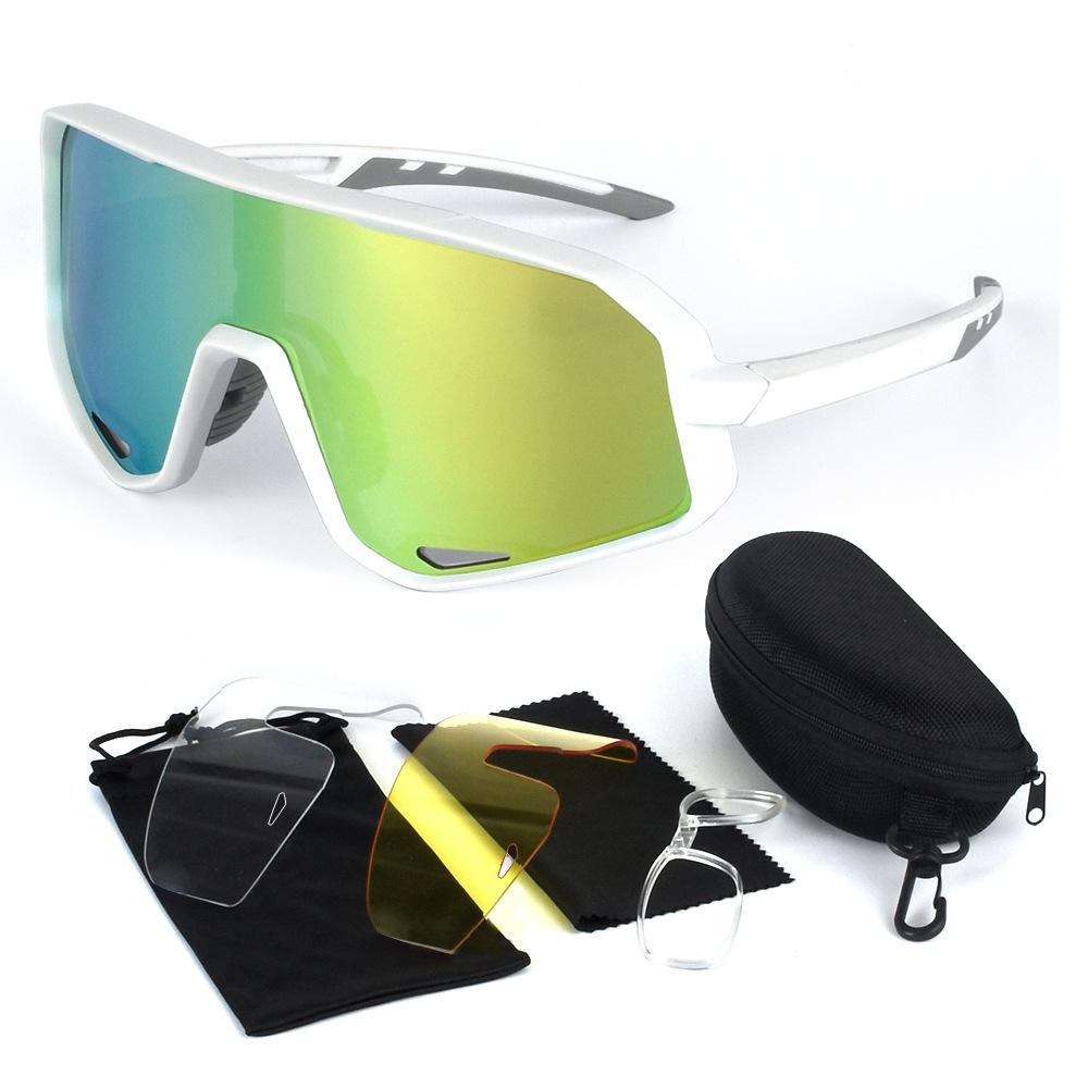 New Mountain Bike Riding Glasses Outdoor Sports Goggles TR90 Frame Myopia-adapted Sunglasses
