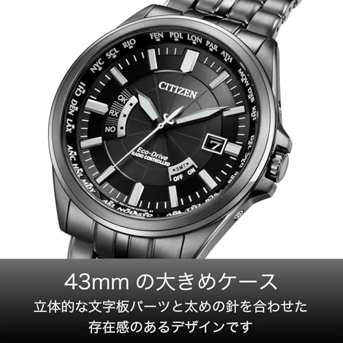 Citizen Collection Eco-Drive Radio-Controlled Wristwatch CB0294-54E Waterproof Night Black Men's