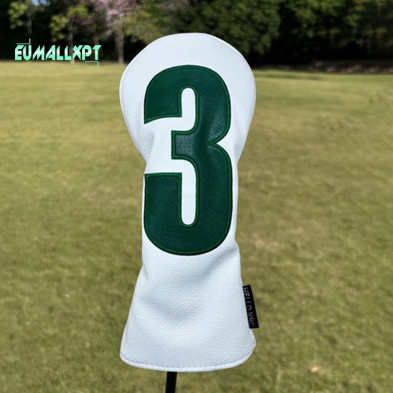 Potah hlavy golfové hole z umělé kůže – pro řidiče, Fairway Woods, Hybridy č.1/3/5/U, Soft Velvet Lining, Putter Head Protector