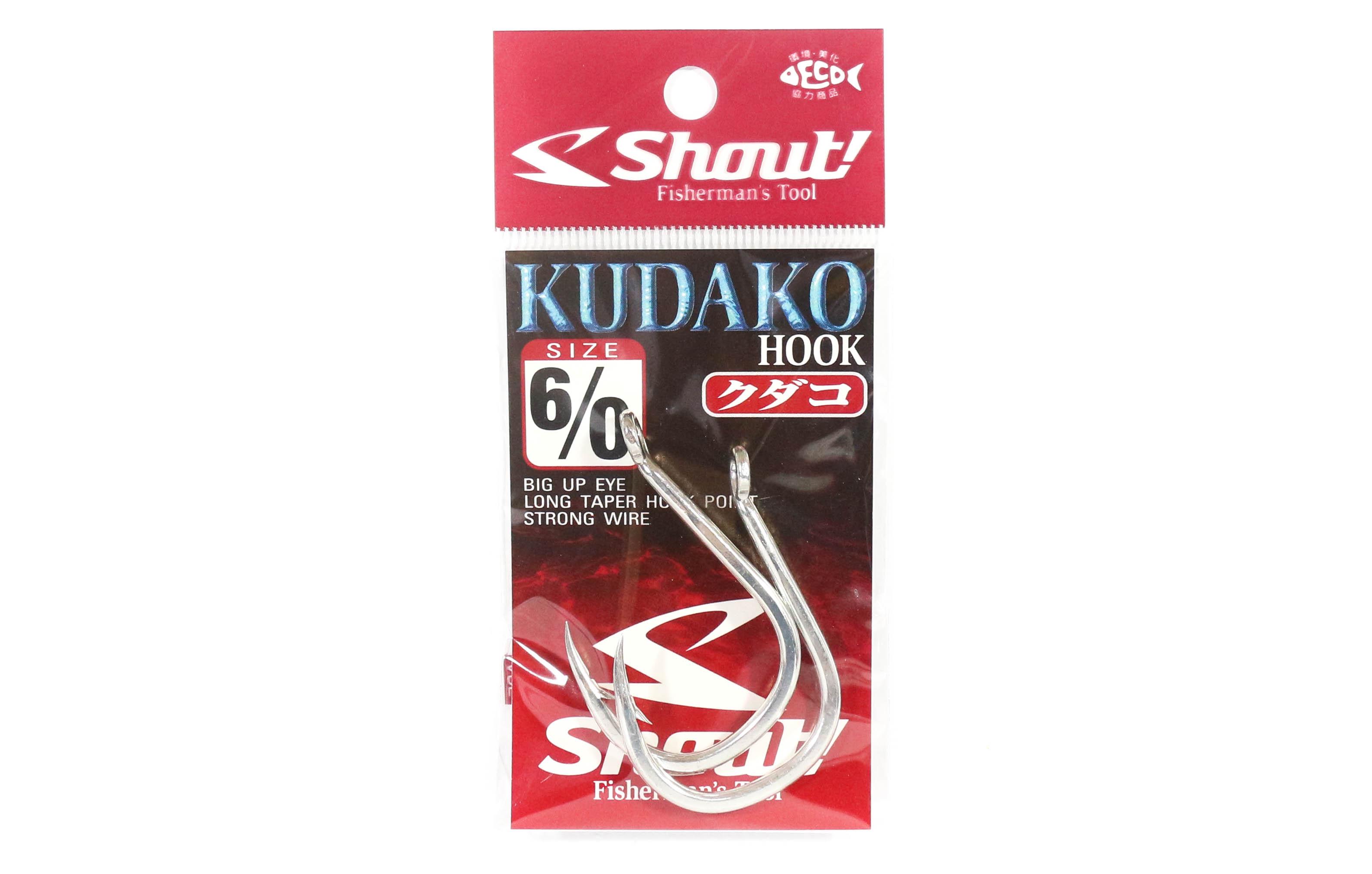 

Shout 04-KH Kudako Power Jigging одинарный крючок, серебро, размер 6/0 (7604)