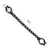 Halloween Cosplay Prisoner & Guard Prop, Plastic Simulation Handcuffs Ankle Cuffs with Chain, Role Play Performance Decor