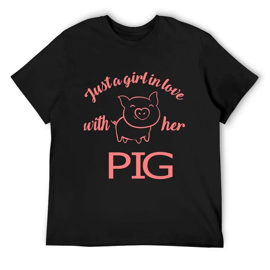 Ragazza Salvadanaio Amore Ragazza Amore Maiale T-shirt rapper grafiche magliette oversize T-shirt personalizzata t-shirt da uomo grafiche hip hop