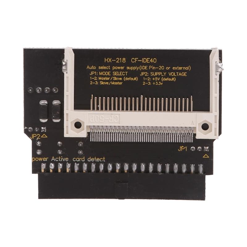 

New Black Double Sided CF Card to 3.5 Female 40 pin CF to IDE Adapter Converter Card Standard IDE True-IDE Mode for PC