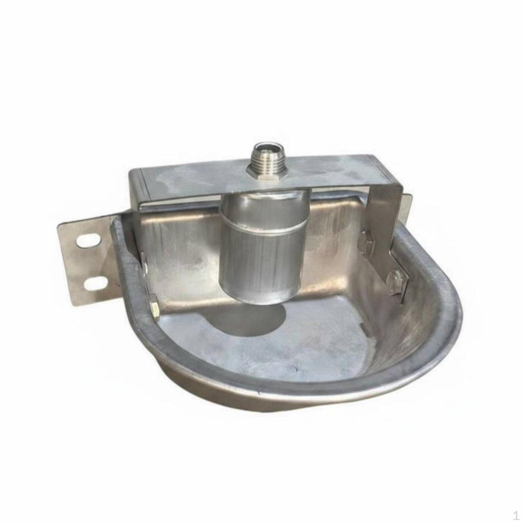 Floating Valve Waterer Heavy Duty Automatic Livestock Water Bowl Easy to Clean Stainless Metal