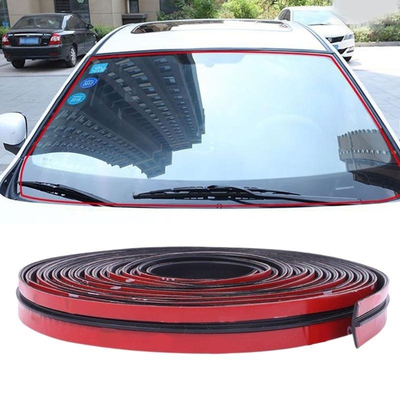 Automotive T Profile Rubber Sealing Strips 6M Noise Reduction Dustproof Waterproof Elastic Car Door Seal Weatherproof