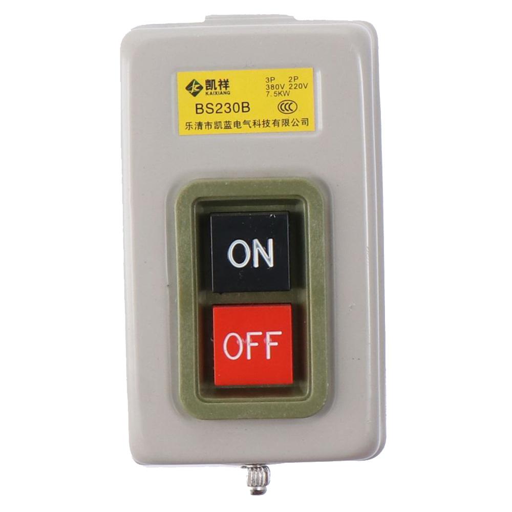

10A On/Off Start Stop Switch AC 220V/380V 3 Phase Electric Motor Switchs Circuit Controls