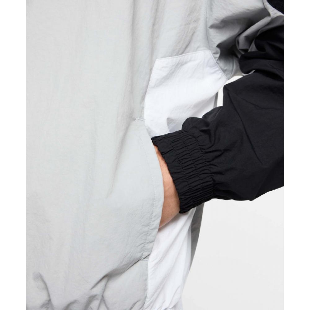 Nike Club Oversized Woven Track Jacket M   Light sMoke Gray  Black  White Hq6110 077