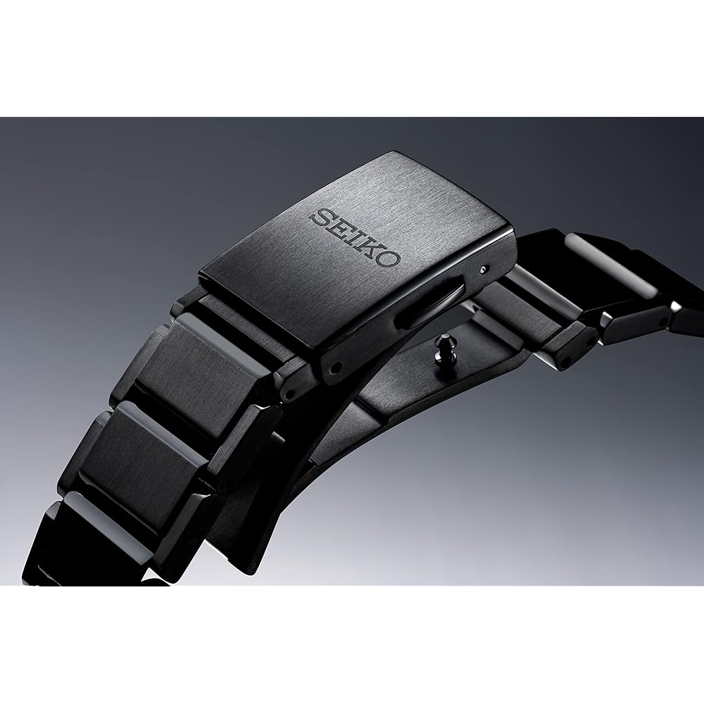 Seiko ASTRON SBXY041 Men's Solar Radio Watch Full Auto Calendar World Time All Black Titanium Case and Band