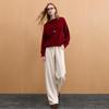 Sancai 2025 Winter Slim-Fit Straight Leg Casual Pants