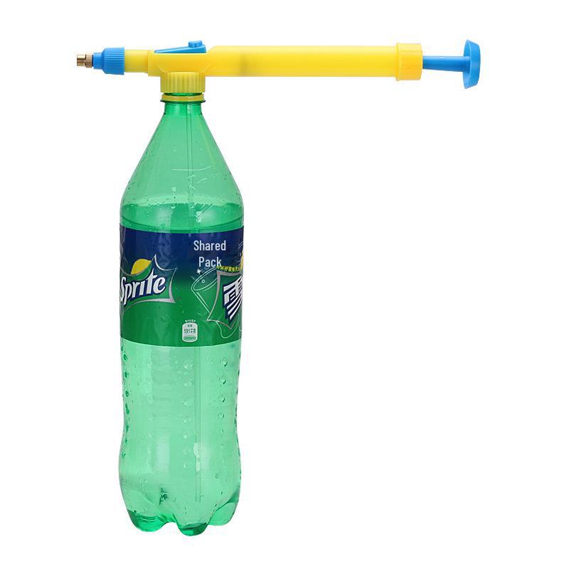 Multipurpose Pressure Sprayer: for watering, car washing, and more, easily attaches to beverage bottles.