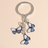 Cute Colorful Butterfly  Enamel Flying Animals Key Chains For Women Girls Accessorie Handmade Jewelry Bag Charm