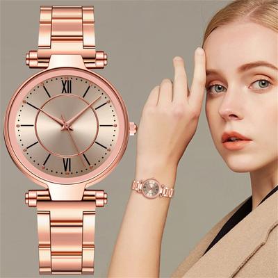 Casual Ladies Quartz Stainless Steel Band  Strap Watch Analog Wrist Watch