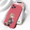 Violet Evergarden Phone Case For IPhone 11 12 13 Pro Max X XR XS Max 6 6S 7 8 Plus SE 2022 Liquid Square Color Phone Cover