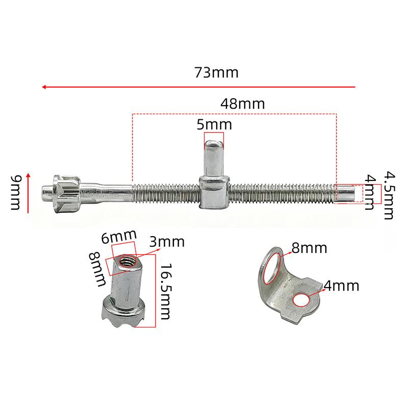 Metal Chainsaw Tension Chain Adjuster Screw Nut Black/Silver Gray Metal For 5016/6018 Electric Saw