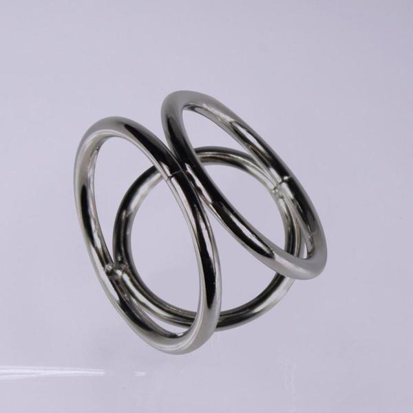 Triple Stainless Steel Male Ring Accessories