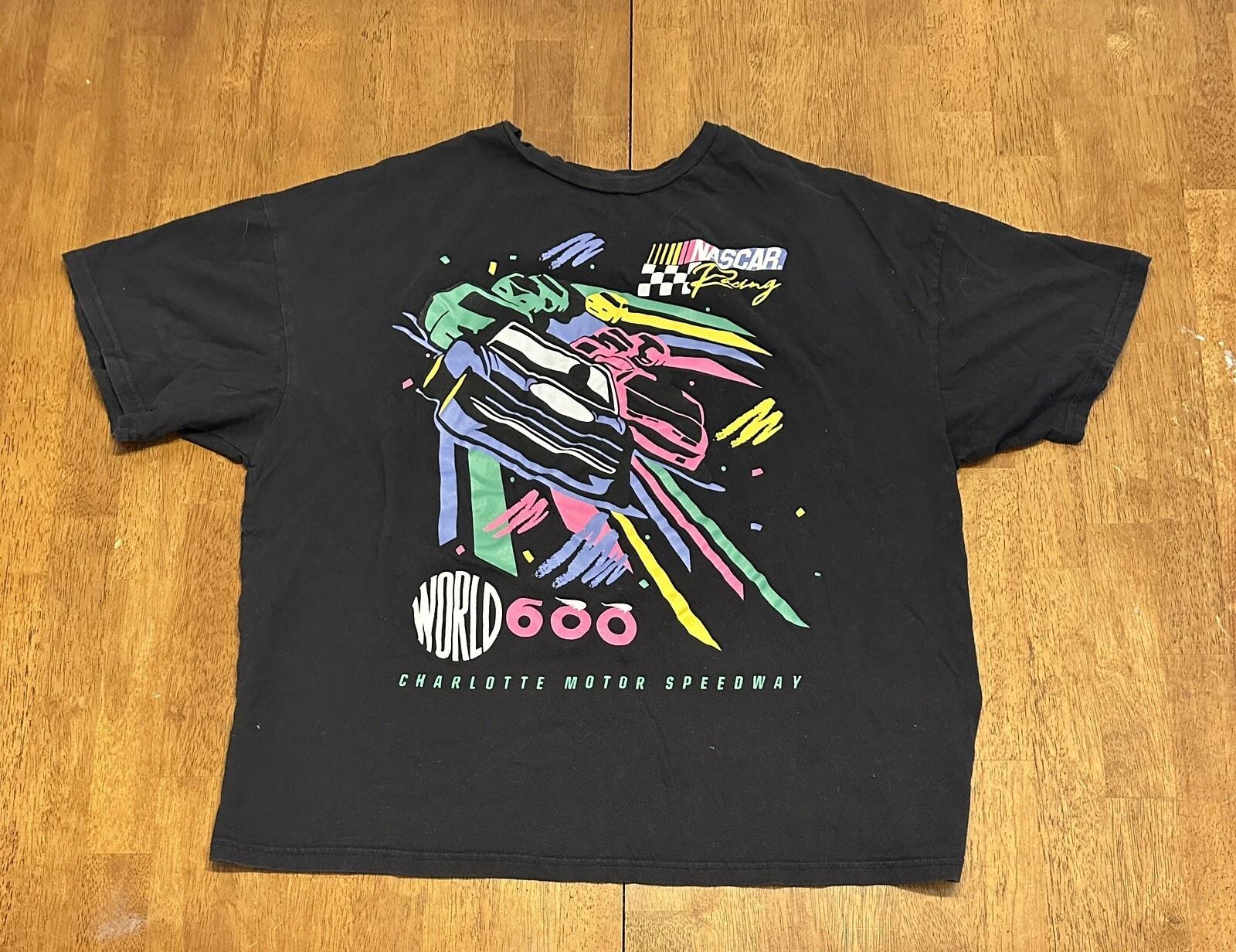 Charlotte Motor Speedway Neon T Shirt Medium NASCAR S