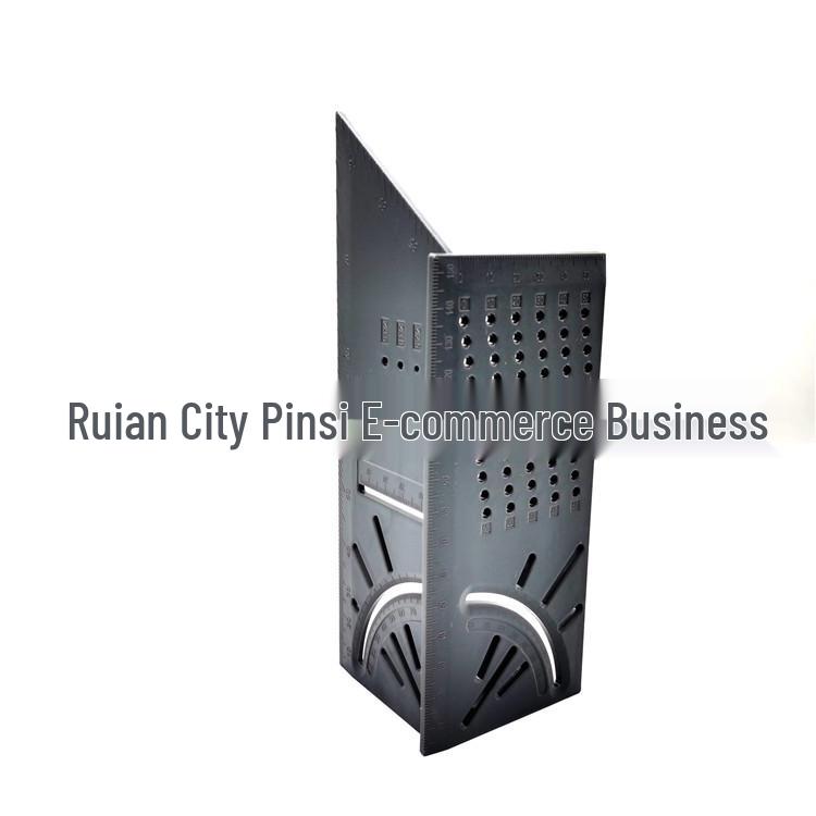 

3D High Precision Mitre Angle Ruler for 45 & 90 Degree Measurements серый