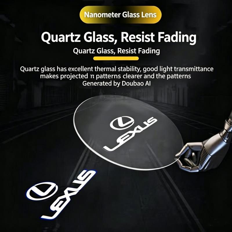 LED Car Door Ghost Shadow Welcome Light Bulbs Accessories For Lexus CT RC 350 300h 330 400 RX270 350 450h ES GS GX IS LS LX 460 QQ6