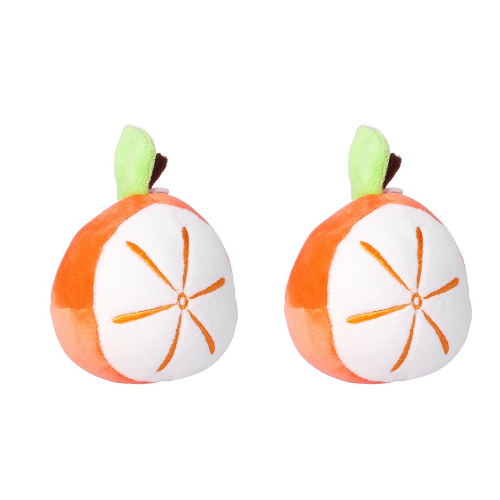 2pcs Pin Cushions Cute Cartoon Orange Shape Cotton Needle Holders for DIY Craft Sewing Knitting
