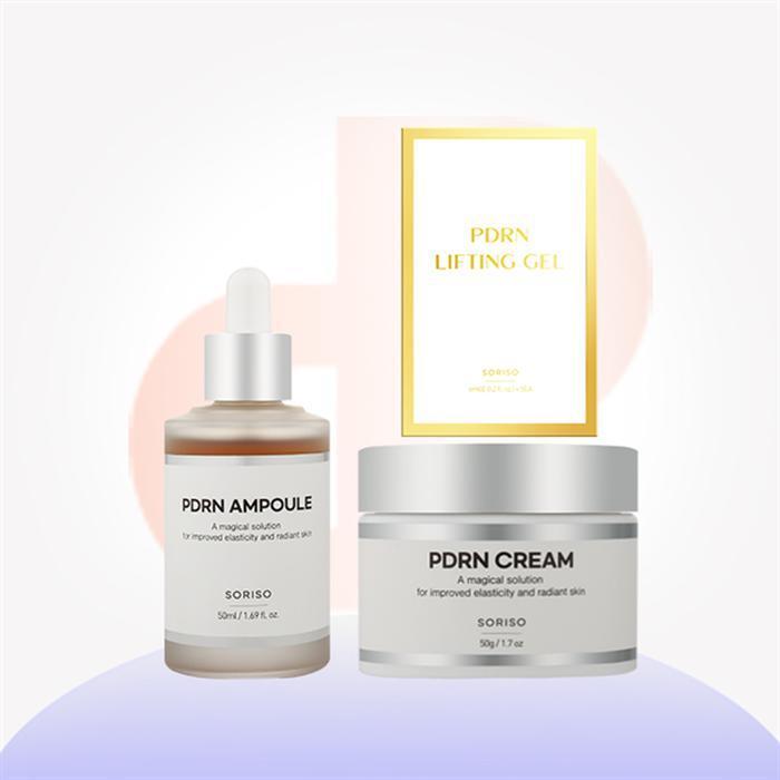 PDRN Skincare 3-piece set (1 50ml ampoule + 1 50g cream + 5 lifting gels) (23707472)