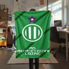 1Pc AS Saint-Étienne Print Flannel Blanket High Quality Warm Comfortable Cover for All Seasons Perfect for Gifts Home Decor