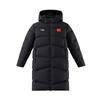 Li-Ning 2025 Winter Long Knee-Length Warm Hooded Sports Jacket Cotton Fashion Simple Comfortable Trendy Long Cotton Coat Unisex outerwear AFMU037-10