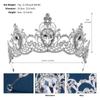 Metal Princess Tiara Shiny Rhinestone Crown Elegant Baroque Crown  Wedding