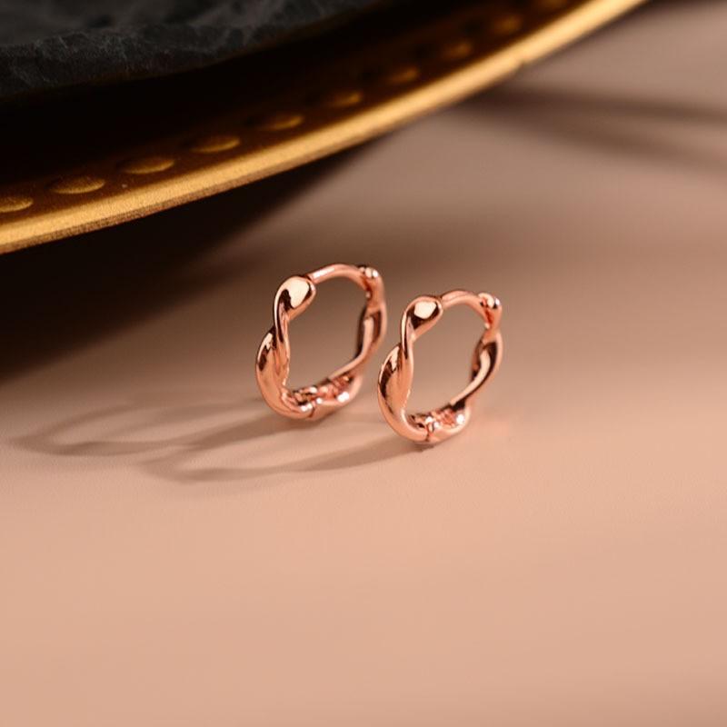 Drainage Mobius Earrings Women'S Twist Ear Buckles High-Quality Temperament Earrings High-Quality Stall
