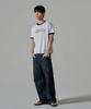 WAAR M1090 Dream Fever Ringer Short Sleeve T-Shirt_White Melange