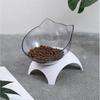 15elevated Cat Food Bowls With Silicone Pet Mat, Plastic Bowl With Stand