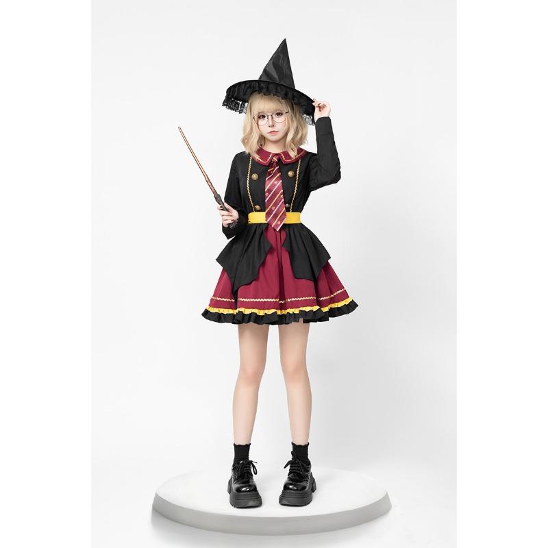 

Костюм Гаррі Поттера Дорослий Дитячий Хелловін Плащ Академія Вітер Магія Відьма Принцеса Лоліта Сукня S