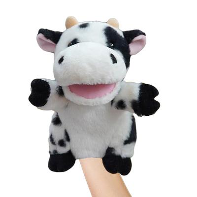 Puppet, Plush Toy, Doll, Hand Puppet, Finger Puppet, Ventriloquist Doll, Moving Mouth, Cow, Animal, Creature, Farm, Ranch, Zoo, Theater Troupe (cow)
