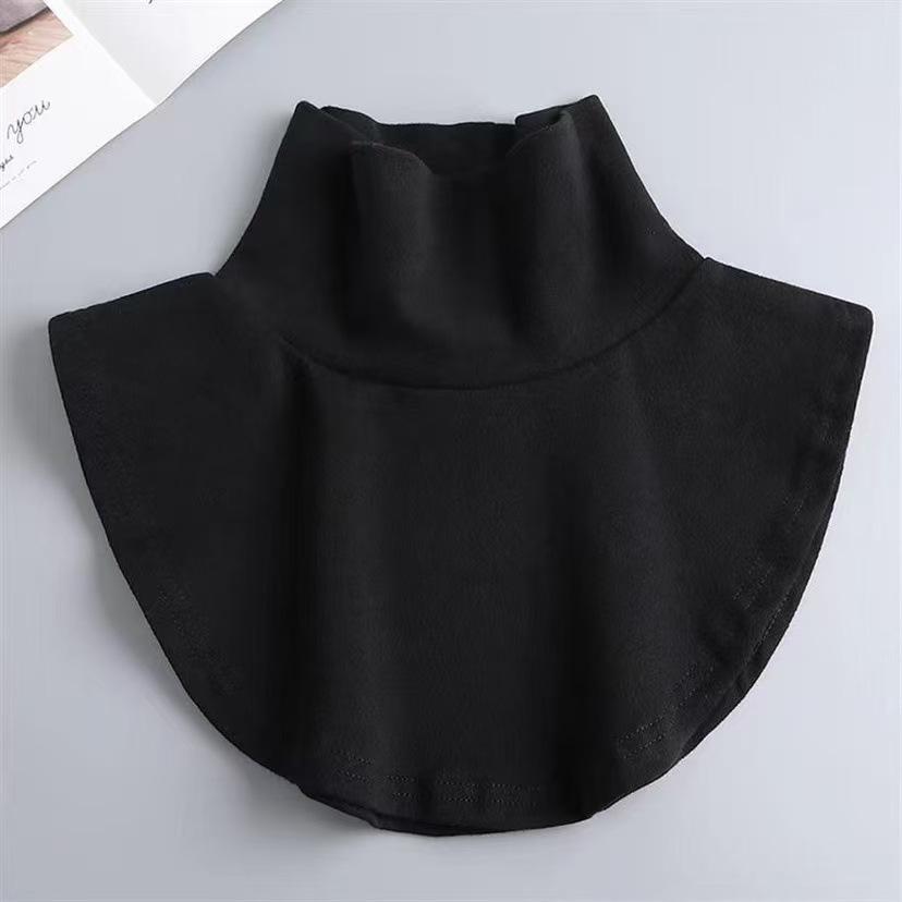Women's High Elastic Velvet Turtleneck Dickey - Warm Layered Collar for Autumn/Winter
