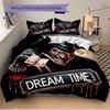 3pcs A Nightmare on Elm Street Bedding Set, Soft Polyester Duvet Cover and Pillowcases Seasons all suitable, Design for Bedroom L1003068