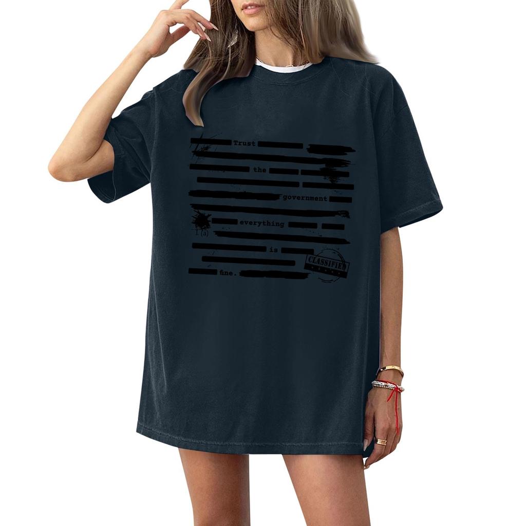 Women's And Men's Fashionable Round Neck Casual Print Short Sleeved T-shirt Top
