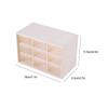Ins Nine-grids Storage Box Dustproof Drawer Type Box Desktop Stationery Jewelry Cosmetics Storage With Lovely Stickers